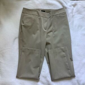 Ann Taylor Light Tan 14P Straight Leg Trousers